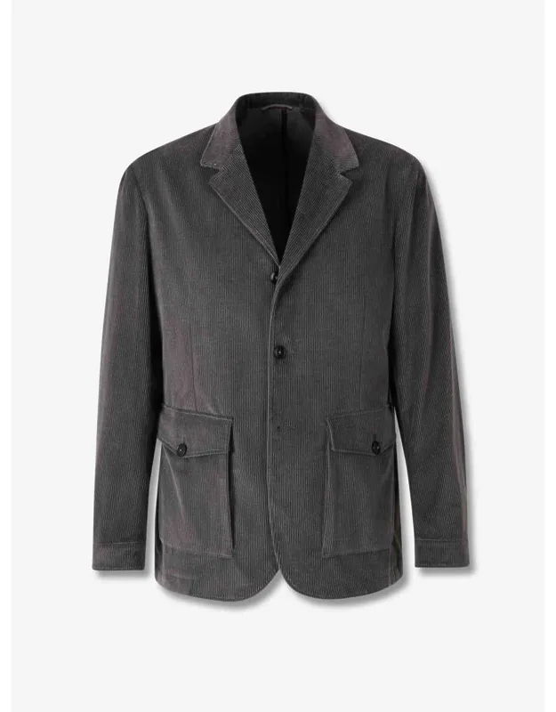 Straight Corduroy Blazer