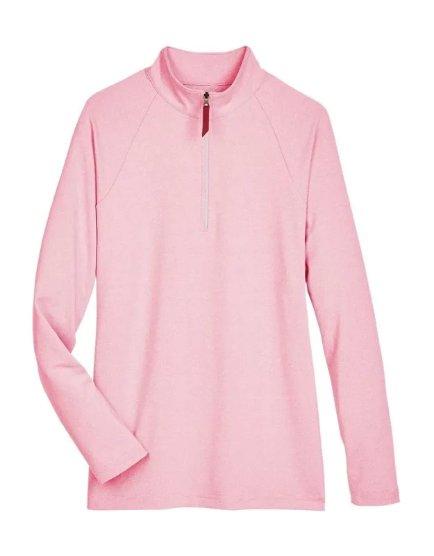 Crownlux Performance Clubhouse Micro-stripe Quarter-zip Pullover
