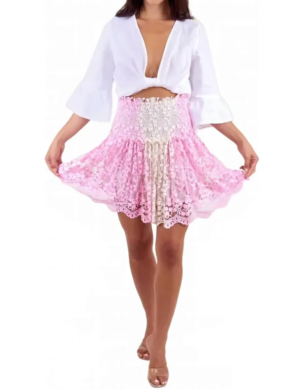 Mini Skirt In Lace