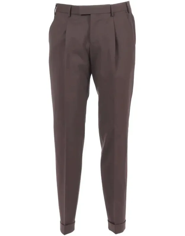 Pt Torino Pants With Diagonal Pockets And Flap Back Pockets