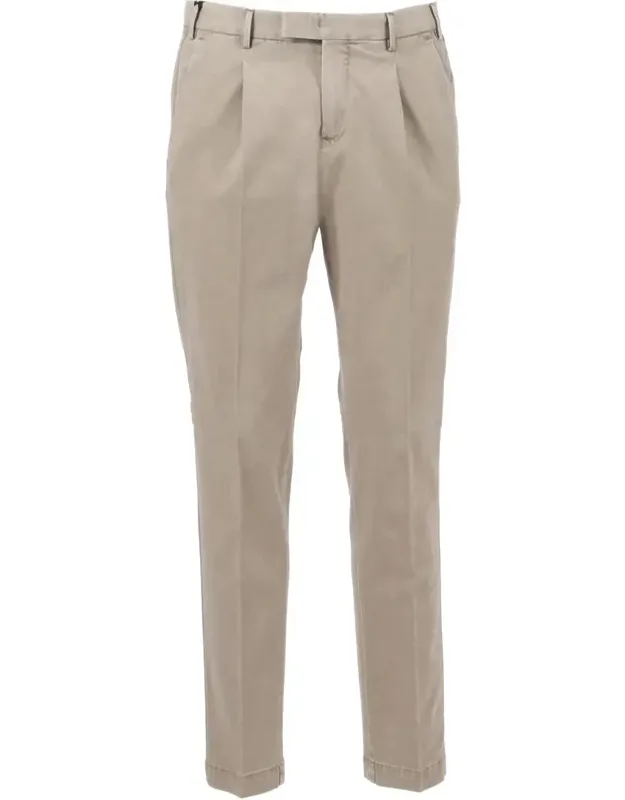 Pt Torino Pants With Diagonal Pockets And Flap Back Pockets