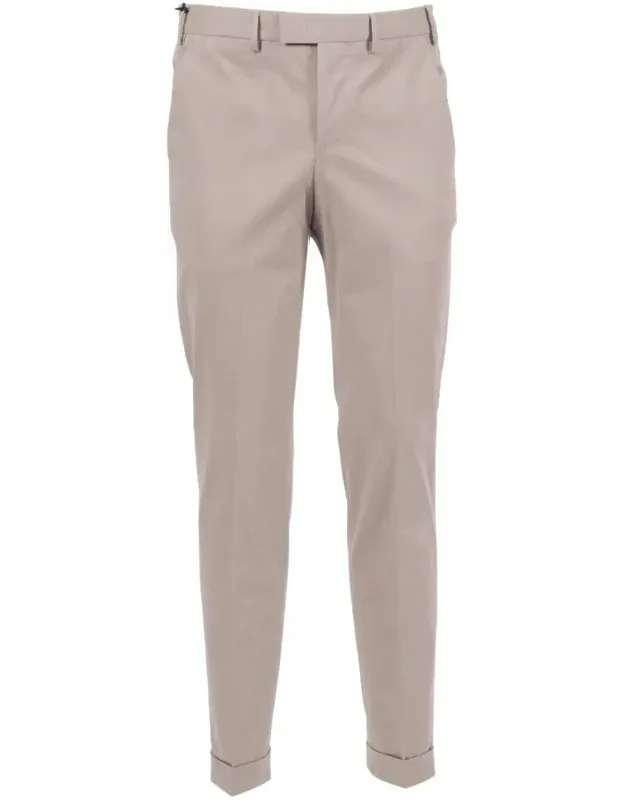 Pt Torino Pants With Diagonal Pockets And Flap Back Pockets