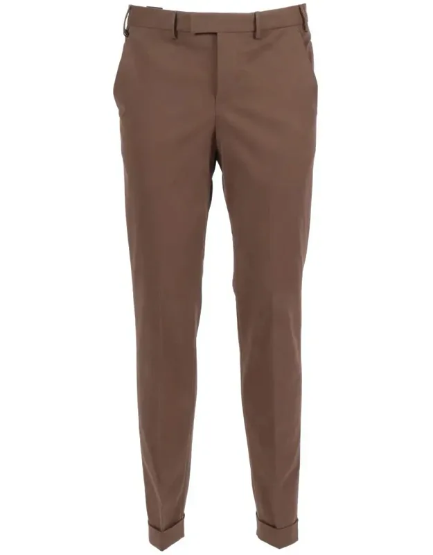 Pt Torino Pants With Diagonal Pockets And Flap Back Pockets