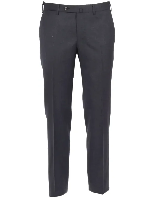 Pt Torino Pants With Flat Front And Diagonal Pockets