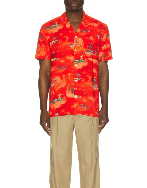 Allover Printed Short Sleeve Shirt