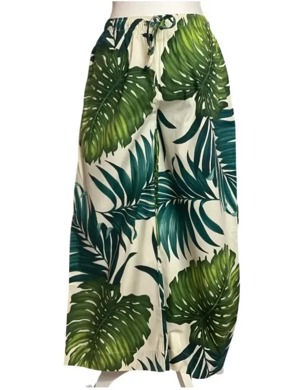 Monstera Wide Leg Pants