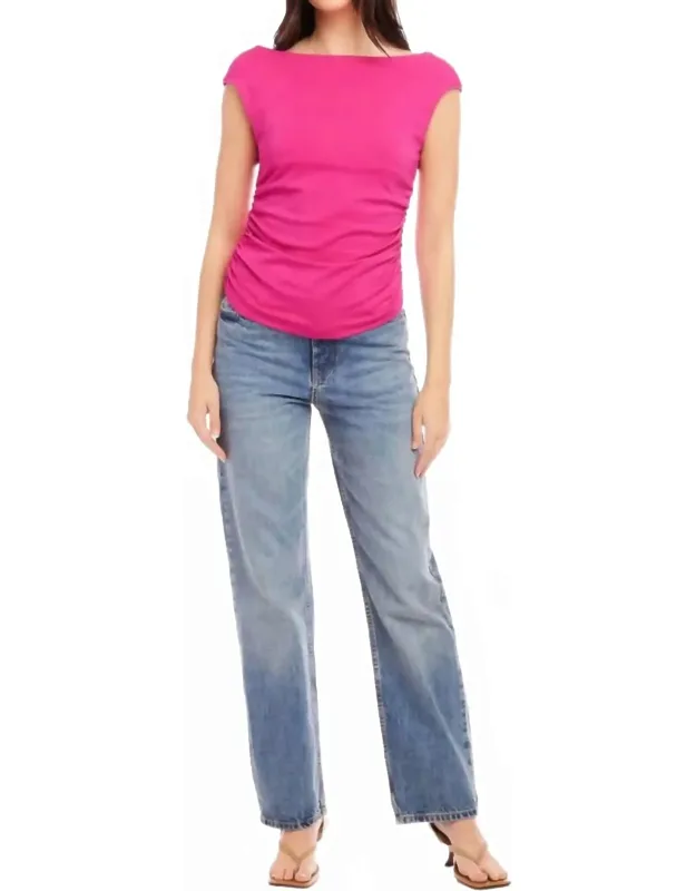 Side Shirred Top
