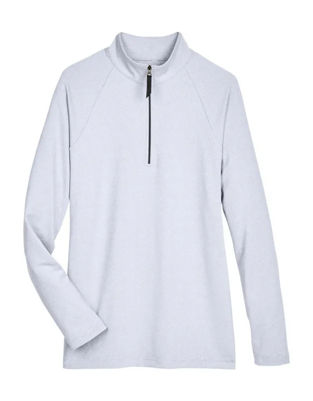 Crownlux Performance Clubhouse Micro-stripe Quarter-zip Pullover