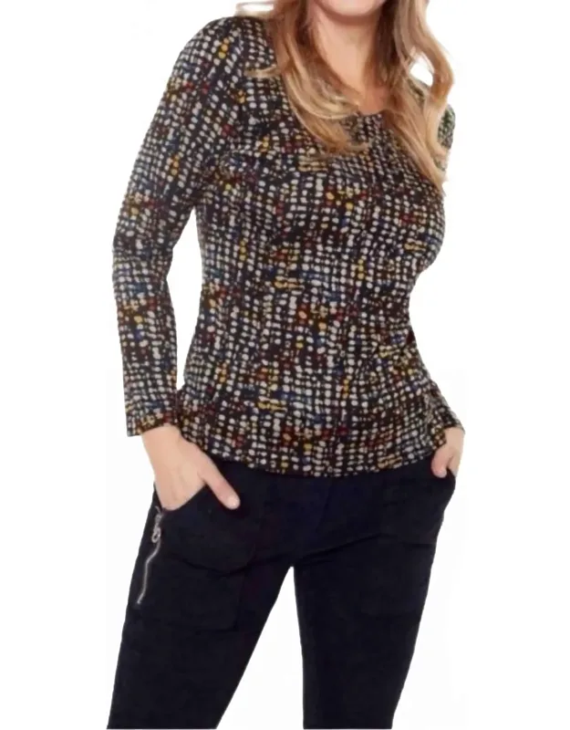 Long Sleeve Dot Top