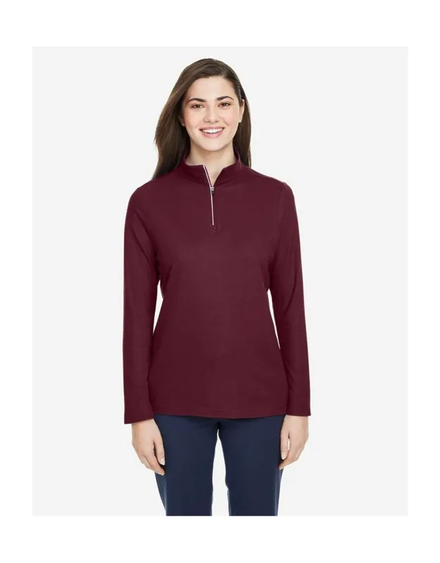 Fusion Chromasoft Pique Quarter-zip Pullover