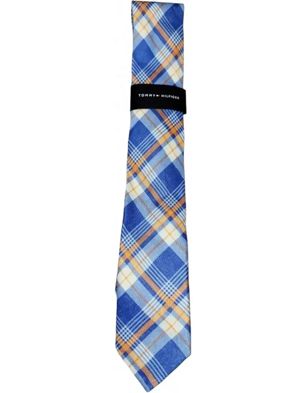 Designer Tie In Blue Plaid