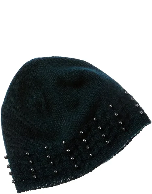 Cashmere Pearl Studded Hat