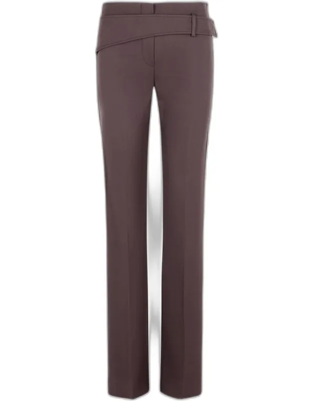 Banda Slim Trousers With Asymmetric Belt