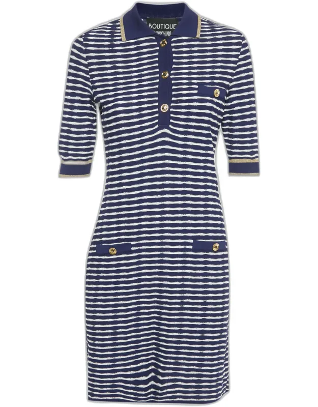 Striped Knit Mini Dress