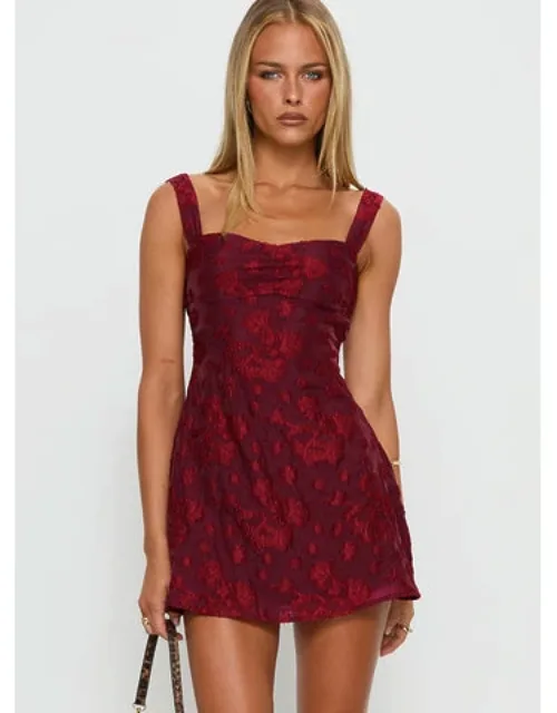 Mcbeath Mini Dress With Pinched Bust And Flared Hem