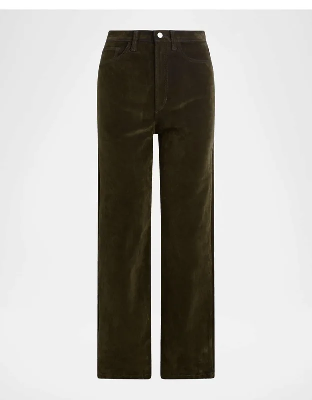 The Margot Velvet Straight-leg Jeans