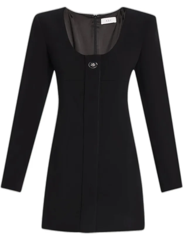 Elena Long-sleeve Mini Dress