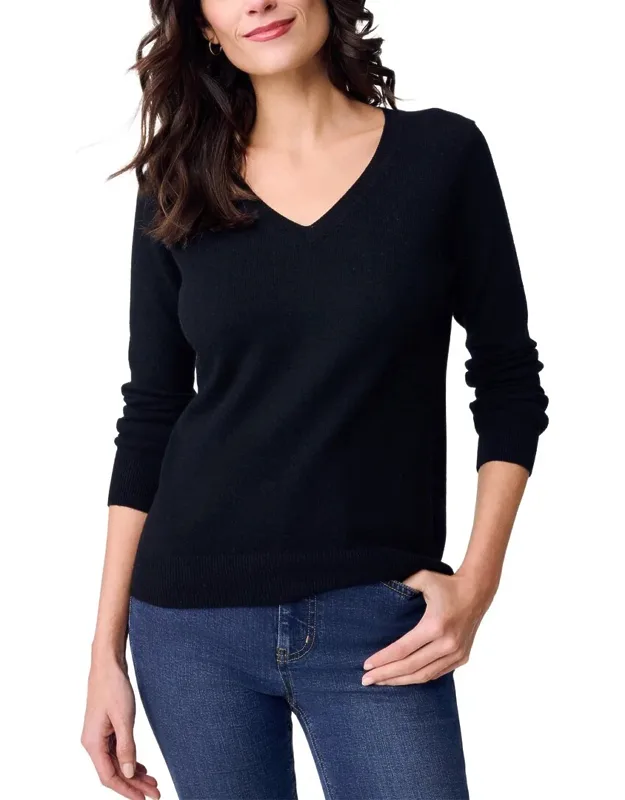 J. Mclaughlin Maye Cashmere Sweater - Luxurious 100% Cashmere, Classic Silhouette