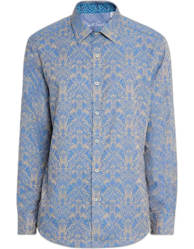 Highland Damask Jacquard Sport Shirt