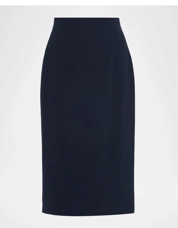 Finesse Crepe Midi Pencil Skirt