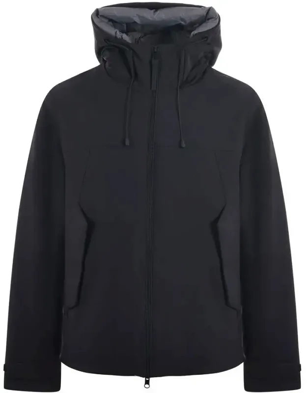 People Of Shibuya Coat With Technical Stretch Fabric And Padded High Collar