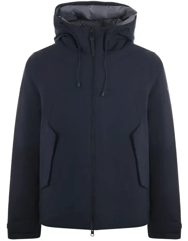 People Of Shibuya Jacket With Padded High Collar And Drawstring Hood