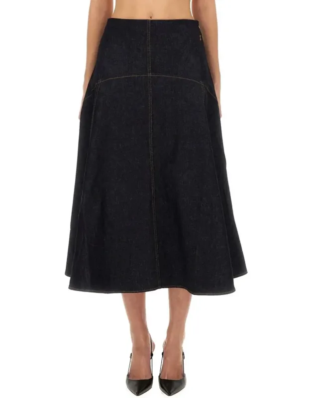 De-nîmes Triangle Denim Skirt