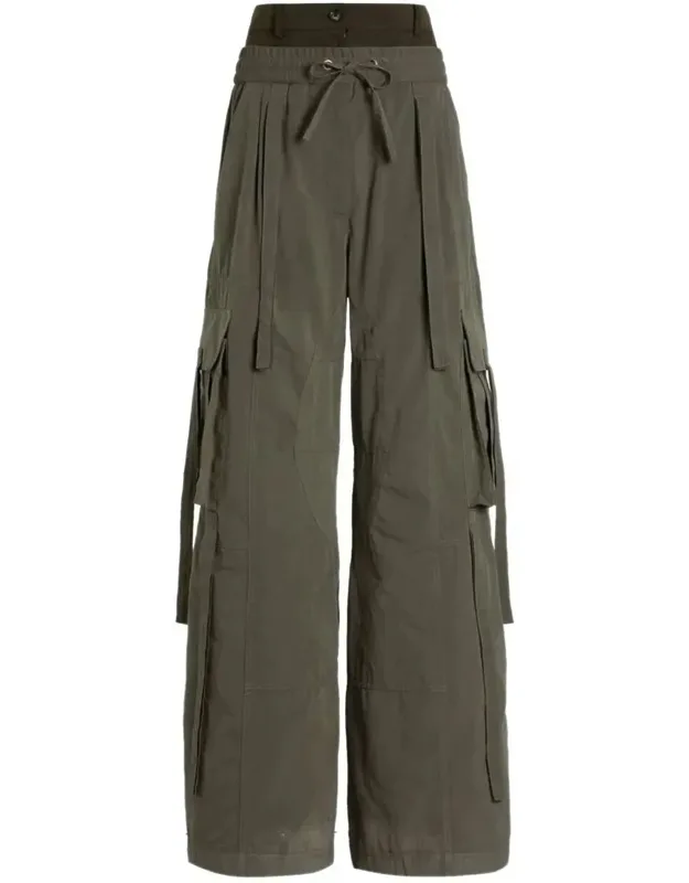 Waxed Faille Cargo Trousers