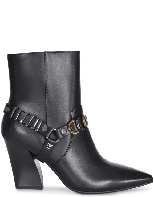 Boots With Side Zip Closure And Spool Heel