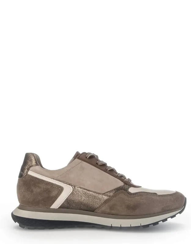 Lavaredo Velour Met Latte Farro Champ Sneakers