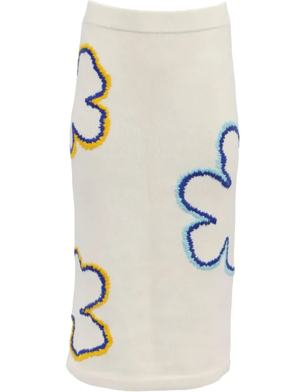 Embroidered Midi Skirt
