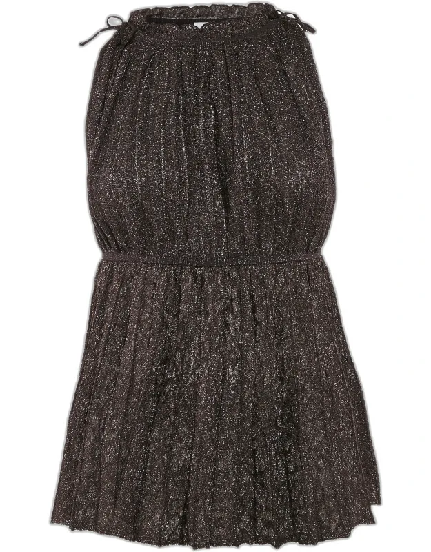 Lurex Knit Sleeveless Tunic Top