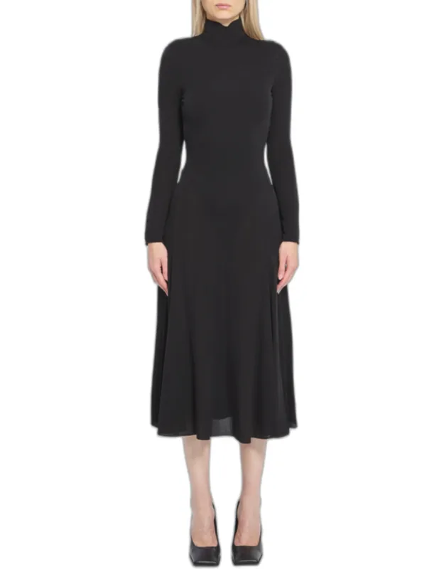 Fluid Jersey Dress With Heart Detail