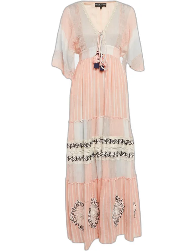 Cotton Lace Detail Maxi Dress