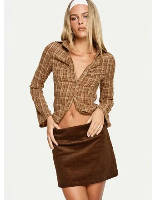Corduroy Mini Skirt