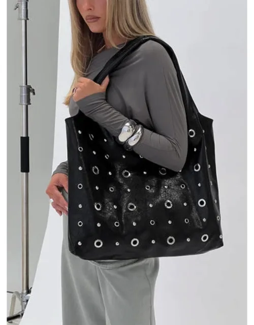 Find Your Love Eyelet Detail Shoulder Bag