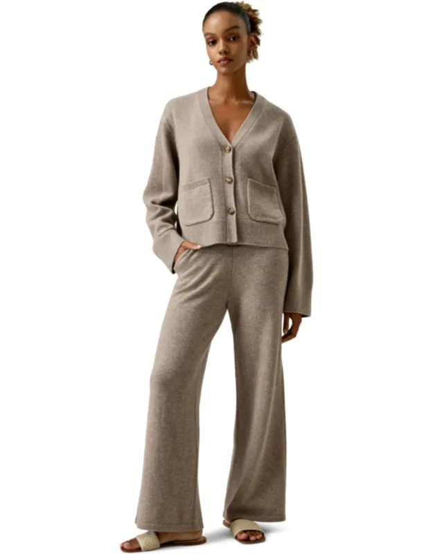 Cropped Wool-cashmere Blend Cardigan Sweater