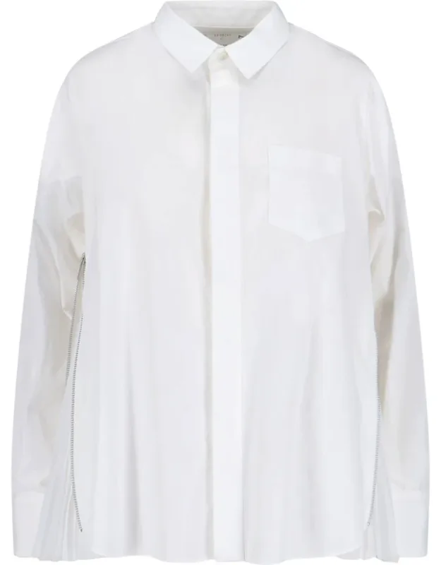 Cotton And Chiffon Shirt