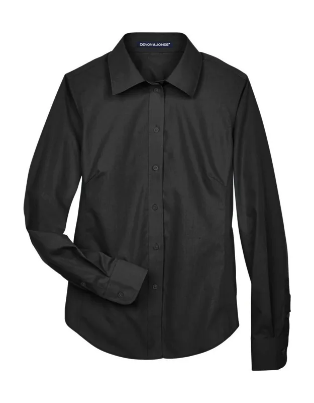Crown Collection Broadcloth Woven Dress Shirt