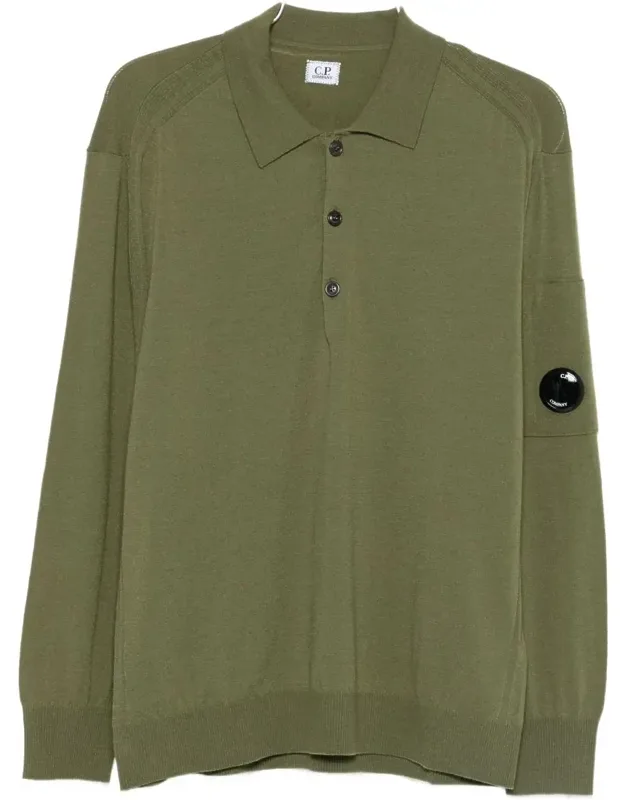 Knitwear Polo Collar In Merino Wool