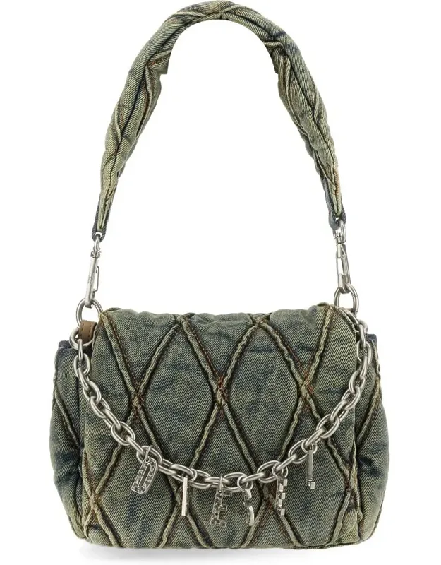 "charm-d Small Shoulder Bag 100% Cotton"