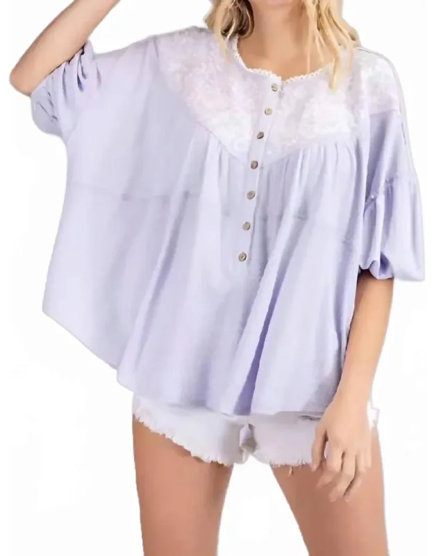 Embroidered Dolman Top