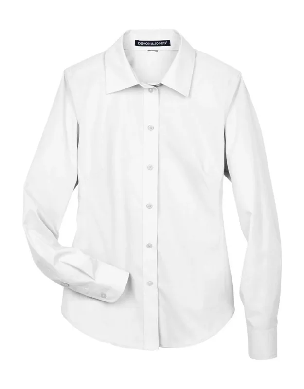 Crown Collection Broadcloth Woven Dress Shirt