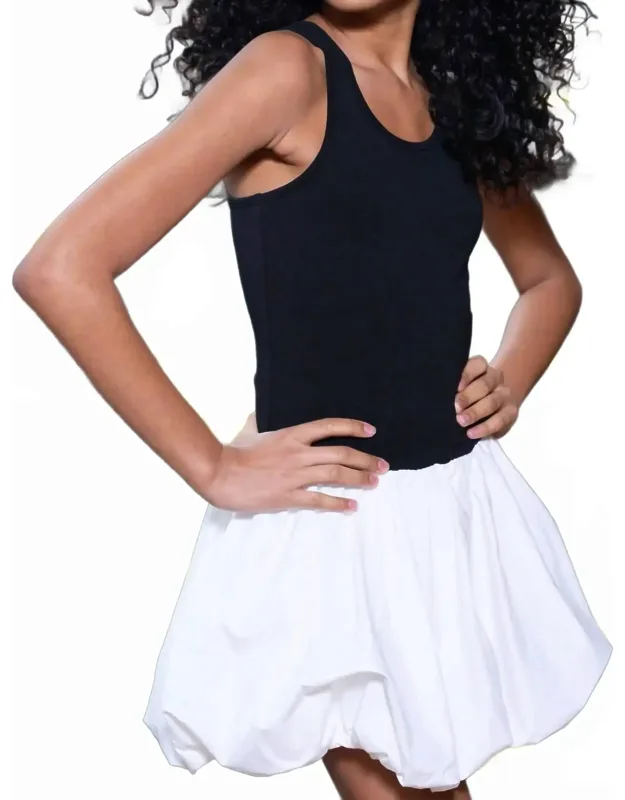 Tween Queenie Combo Bubble Dress
