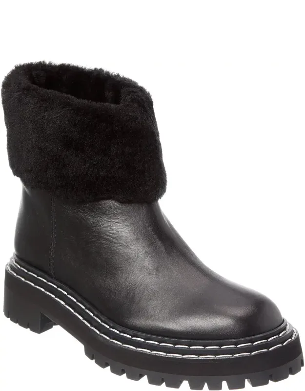 Leather & Shearling Boots