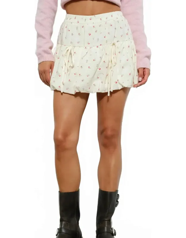 Floral Bubble Skirt