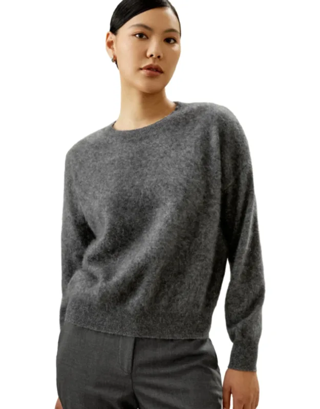 Classic Round Neck Cashmere Sweater