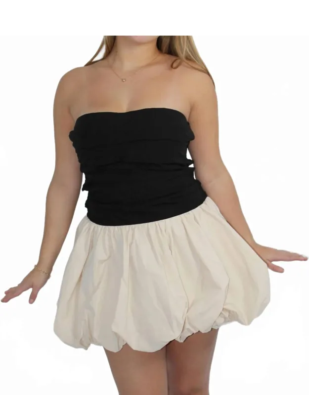 Two-toned Bubble Skirt