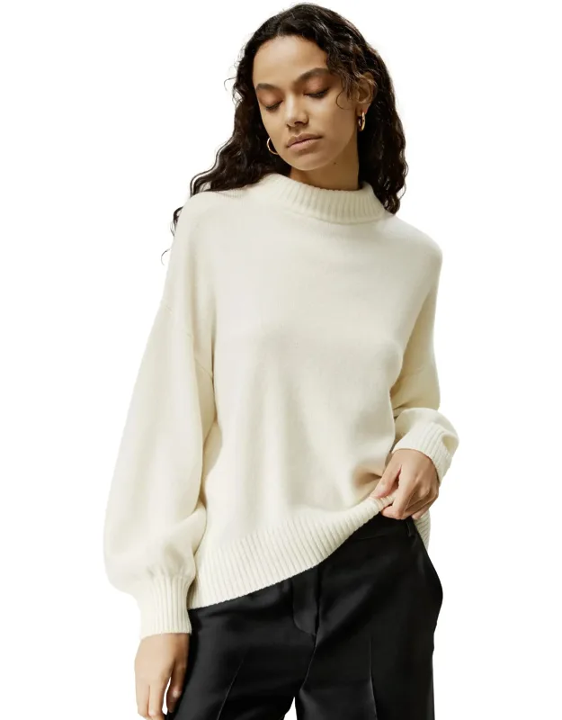 Drop Shoulder Wool Sweater