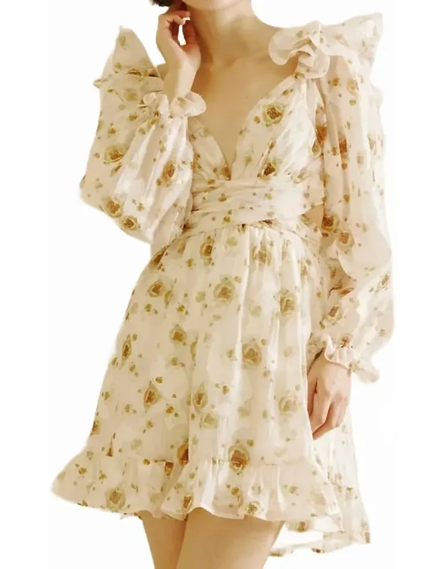 Ruffled Mini Dress